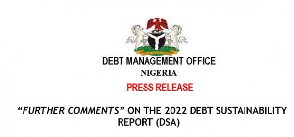 Press Release: &quot;Further Comments&quot; on the 2022 Debt Sustainability Report (DSA)