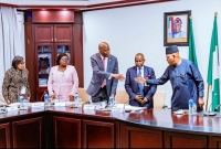 Vice President Kashim Shettima inaugurates the Supervisory Board of the DMO at the Presidential Villa, Abuja - February 5, 2025.