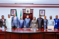 Vice President Kashim Shettima inaugurates the Supervisory Board of the DMO at the Presidential Villa, Abuja - February 5, 2025.